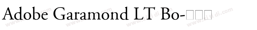 Adobe Garamond LT Bo字体转换